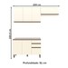 Cozinha Compacta Genius 7 Portas 2 Gavetas 100% Mdf Off White - Pnr Móveis