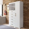 Cômoda Marabá 1 Porta 6 Gavetas Branco 3096 - Santos Andirá