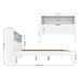 Cama Casal Invicta 1 Porta com Baú Branco - Santos Andirá