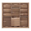 Guarda-Roupa Casal Genova 6 Portas 4 Gavetas Wood/Terracota - Santos Andirá