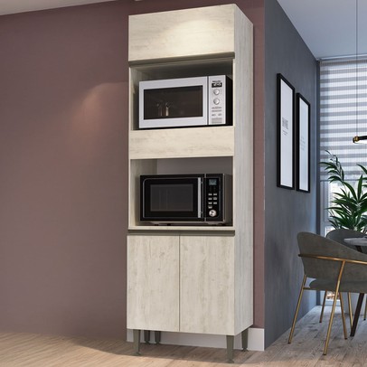 Torre Quente Greta 4 Portas 1 Prateleira Crema - Irm Móveis