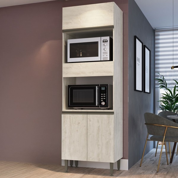 Torre Quente Greta 4 Portas 1 Prateleira Crema - Irm Móveis