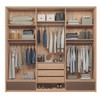 Guarda-Roupa Casal Torino 6 Portas 5 Gavetas Wood/Terracota 163112 - Santos Andirá