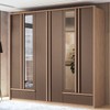 Guarda-Roupa Casal Torino 6 Portas 5 Gavetas com Espelho Wood/Terracota - Santos Andirá