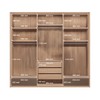 Guarda-Roupa Casal Torino 6 Portas 5 Gavetas com Espelho Wood/Terracota 163112 - Santos Andirá