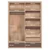 Guarda-Roupa Solteiro Volpe 2 Portas 4 Gavetas com Espelho Wood/Terracota - Santos Andirá
