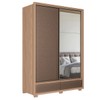 Guarda-Roupa Solteiro Volpe 2 Portas 4 Gavetas Wood/Terracota 163712 - Santos Andirá