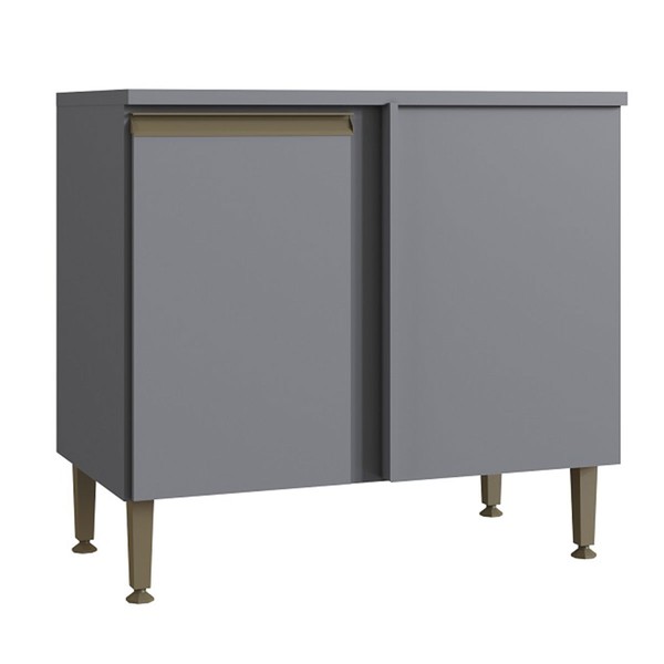 Balcão de Cozinha Greta 1 Porta Cinza - Irm Móveis