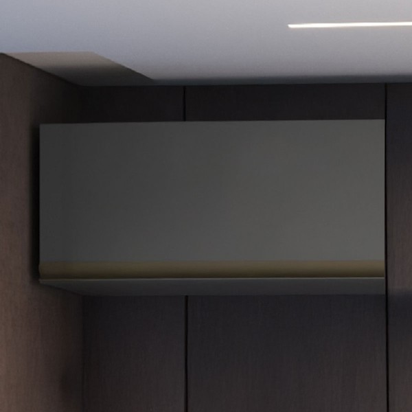 Armário Aéreo Greta 1 Porta Cinza - Irm Móveis