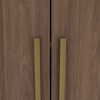 Guarda-Roupa Casal Jade 6 Portas 3 Gavetas com Espelho Castanho - Henn