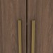 Guarda-Roupa Casal Jade 6 Portas 3 Gavetas com Espelho Castanho - Henn