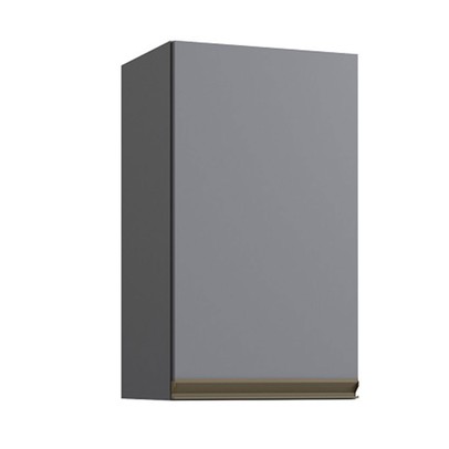 Armário Aéreo Cozinha Greta 1 Porta 1 Prateleira Cinza - Irm Móveis