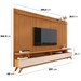 Rack com Painel para TV 72 Polegadas Vivare 3 Gavetas Ripado Nature/ Off White - Giga Móveis