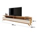 Rack para TV 86 Polegadas Vivare 3 Gavetas Nature/Off White - Giga Móveis
