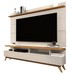 Rack com Painel para TV Até 72 Polegadas Vivare Wood New 3 Gavetas Off White/Nature - Giga Móveis