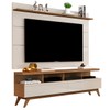 Rack com Painel para TV Até 60 Polegadas Vivare 2 Gavetas Freijó/Off White - Giga Móveis