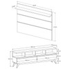 Rack com Painel para TV Até 60 Polegadas Vivare 2 Gavetas Freijó/Off White - Giga Móveis