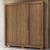 Guarda-Roupa Casal Maringá 3 Portas 2 Gavetas Jatoba - Santos Andirá