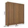 Guarda-Roupa Casal Maringá 3 Portas 2 Gavetas Jatoba - Santos Andirá