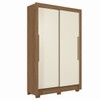 Guarda-Roupa Solteiro Lapa 2 Portas 2 Gavetas Jatoba/Areia - Santos Andirá