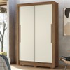 Guarda-Roupa Solteiro Lapa 2 Portas 2 Gavetas Jatoba/Areia - Santos Andirá