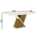 Mesa de Jantar 4 Lugares Viana Nature/Off White/Linho - Pnr Móveis