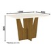Mesa de Jantar 4 Lugares Alabama Nature/Off White/Linho - Pnr Móveis