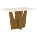 Mesa de Jantar 4 Lugares Alabama Nature/Off White/Linho - Pnr Móveis