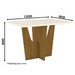 Mesa de Jantar 6 Lugares Alabama Nature/Off White/Linho - Pnr Móveis
