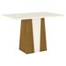 Mesa de Jantar 4 Lugares Katy Nature/Off White/Linho - Pnr Móveis