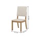 Mesa de Jantar 4 Lugares Sales/Milla com Vidro Nature/Off White/Linho - Pnr Móveis