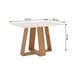 Mesa de Jantar 4 Lugares Sales/Milla com Vidro Nature/Off White/Linho - Pnr Móveis