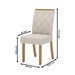 Mesa de Jantar 6 Lugares Sales com Vidro Nature/Off White/Linho - Pnr Móveis