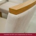 Mesa de Jantar 6 Lugares Sales com Vidro Nature/Off White/Linho - Pnr Móveis