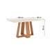 Mesa de Jantar 6 Lugares Sales Nature/Off White/Bege - Pnr Móveis