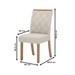 Mesa de Jantar 6 Lugares Sales Nature/Off White/Linho - Pnr Móveis