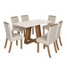 Mesa de Jantar 6 Lugares Sales Nature/Off White/Linho - Pnr Móveis