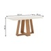 Mesa de Jantar 6 Lugares Sales/Bella com Vidro Nature/Off White/Linho - Pnr Móveis