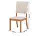Mesa de Jantar 4 Lugares Bela Nature/Off White/Linho - Pnr Móveis