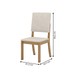 Mesa de Jantar 4 Lugares Valentina Milla Nature/Off White/Linho - Pnr Móveis