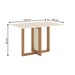 Mesa de Jantar 4 Lugares Valentina Milla Nature/Off White/Linho - Pnr Móveis