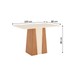 Mesa de Jantar 4 Lugares Lavínia Nature/Off White/Bege - Pnr Móveis
