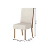 Mesa de Jantar 6 Lugares Lívia/Anne Nature/Off White/Courano/Linho- Pnr Móveis