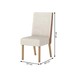 Mesa de Jantar 6 Lugares Lívia/Anne Nature/Off White/Courano/Linho- Pnr Móveis