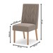 Mesa de Jantar 6 Lugares Luana com Vidro Nature/Off White/Amêndoa - Pnr Móveis