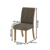 Mesa de Jantar 6 Lugares Nicole/Vita com Vidro Nature/Off White/Bege - Pnr Móveis