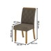 Mesa de Jantar 6 Lugares Nicole/Vita com Vidro Nature/Off White/Bege - Pnr Móveis