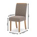 Mesa de Jantar 8 Lugares Aline com Vidro Nature/Off White/Amêndoa - Pnr Móveis