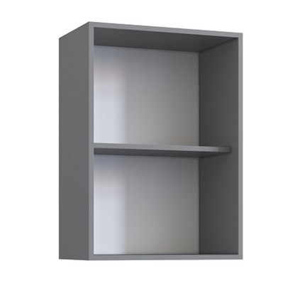 Armário Aéreo Cozinha Greta 1 Porta Cinza - Irm Móveis