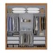 Guarda-Roupa Casal City 3 Portas 4 Gavetas Cinamomo/Off White - Maxel
